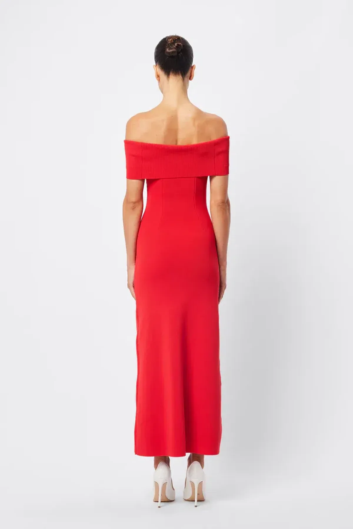 Mossman Monaco Off Shoulder Dress Red Size AU 10 - Image 3