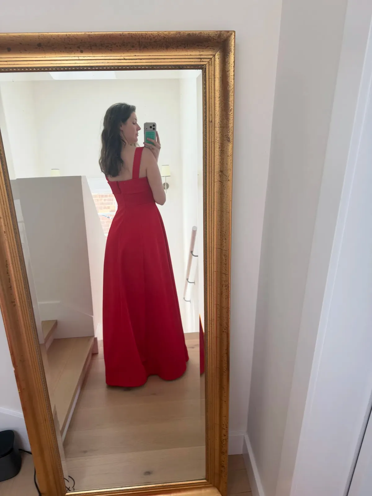 Rachel Gilbert Sera Gown Maxi Dress in  Red Size 3/ AU 12  - Image 4