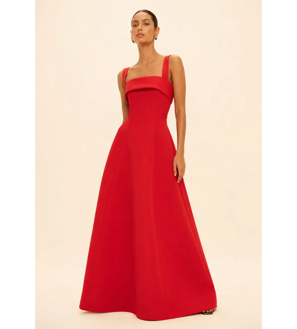 Rachel Gilbert Sera Gown Maxi Dress in  Red Size 3/ AU 12  - Image 1