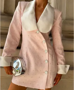 Atoir Magda Blazer Dress Pink Size AU 8  for rent on The Volte - image 5