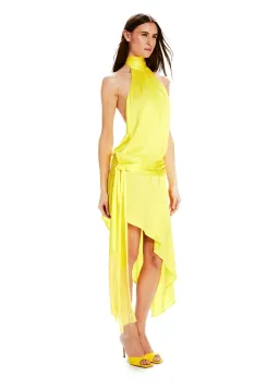 Mirae Paris Amos Sunrise Dress Jaune Yellow Size 8 for rent on The Volte - image 2