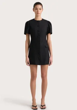 Faithfull the Brand Emma Mini Dress Black Size 10 for rent on The Volte - image 1