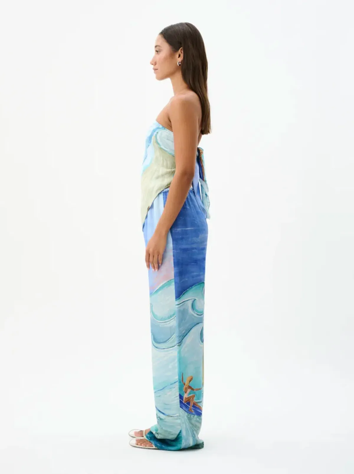 Roame Farrah Scarf Top & Taj Pant Apres Surf Size 6 - Image 2