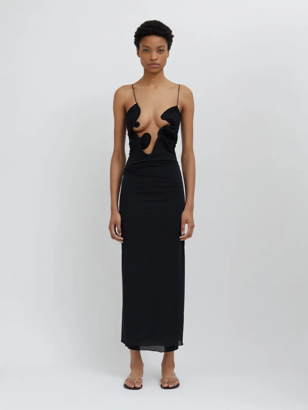 Christopher Esber Molded Venus Dress Black Size 8 - Image 1