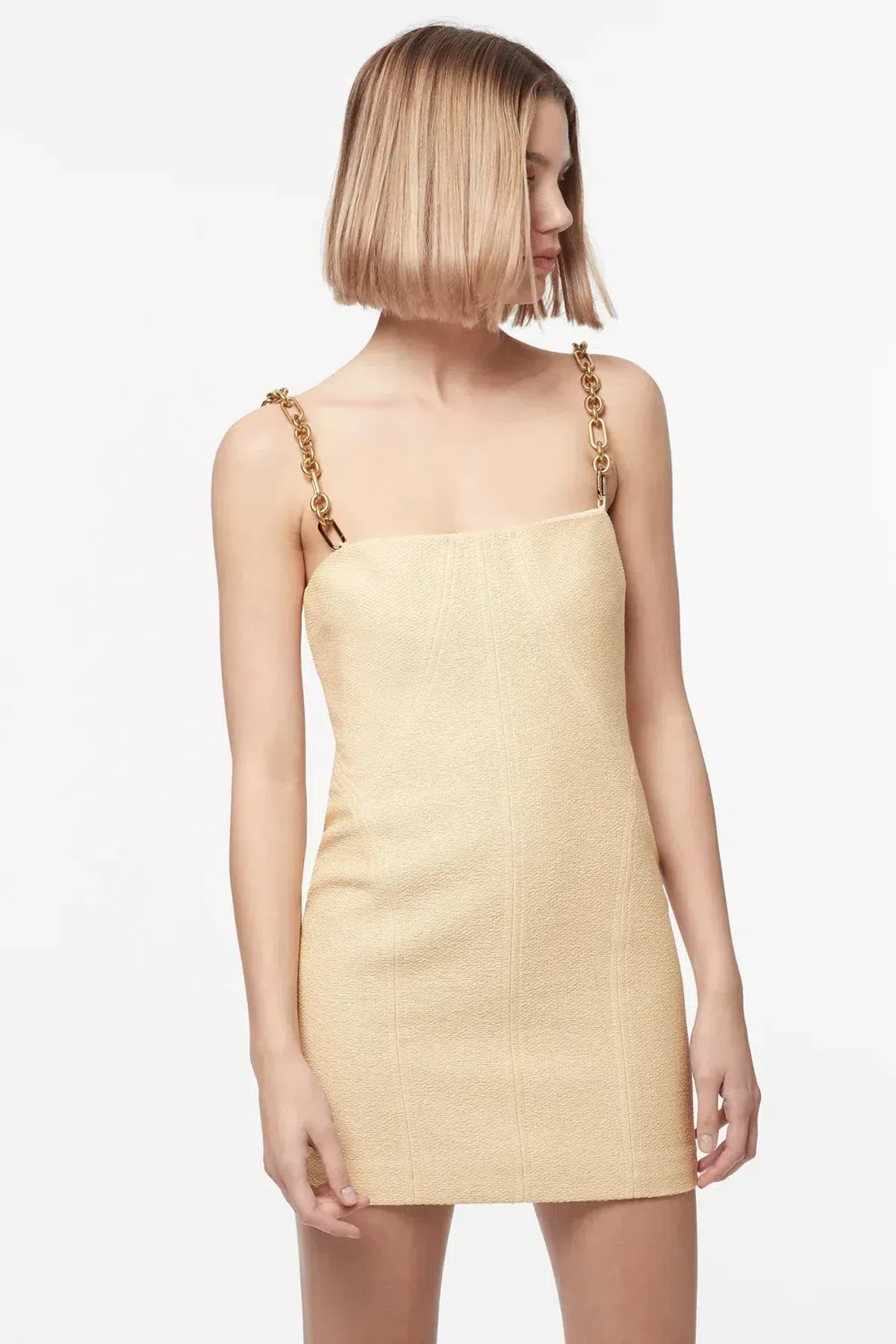 Manning Cartell Neo Classic Mini Dress with Chain Almond Size 4 - Image 2