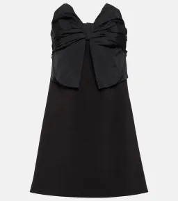 Red Valentino Strapless Bow Mini Dress Black Size 12 for rent on The Volte - image 4