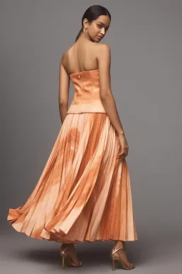 Acler Brayswick Midi Dress Melon Watercolour Size 10 for rent on The Volte - image 2