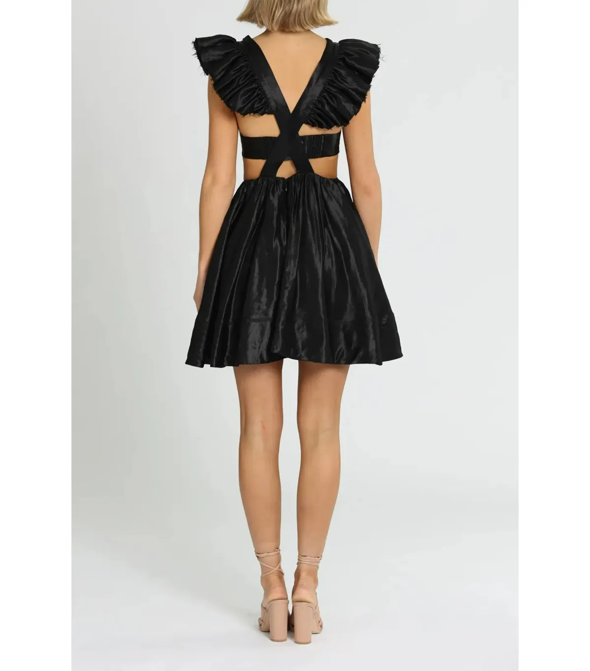 Aje Gazelle Mini Dress Black Size AU 12 - Image 3