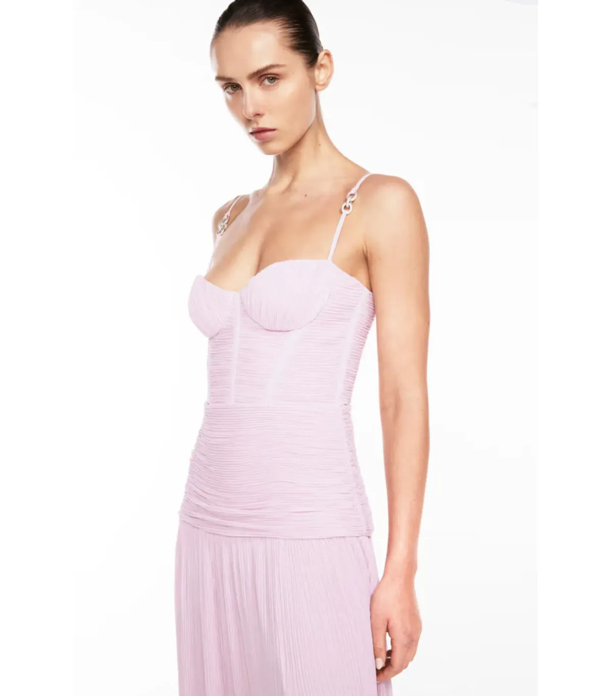 Manning Cartell Double Time Pleat Dress In Hydrangea Size AU 12 - Image 2