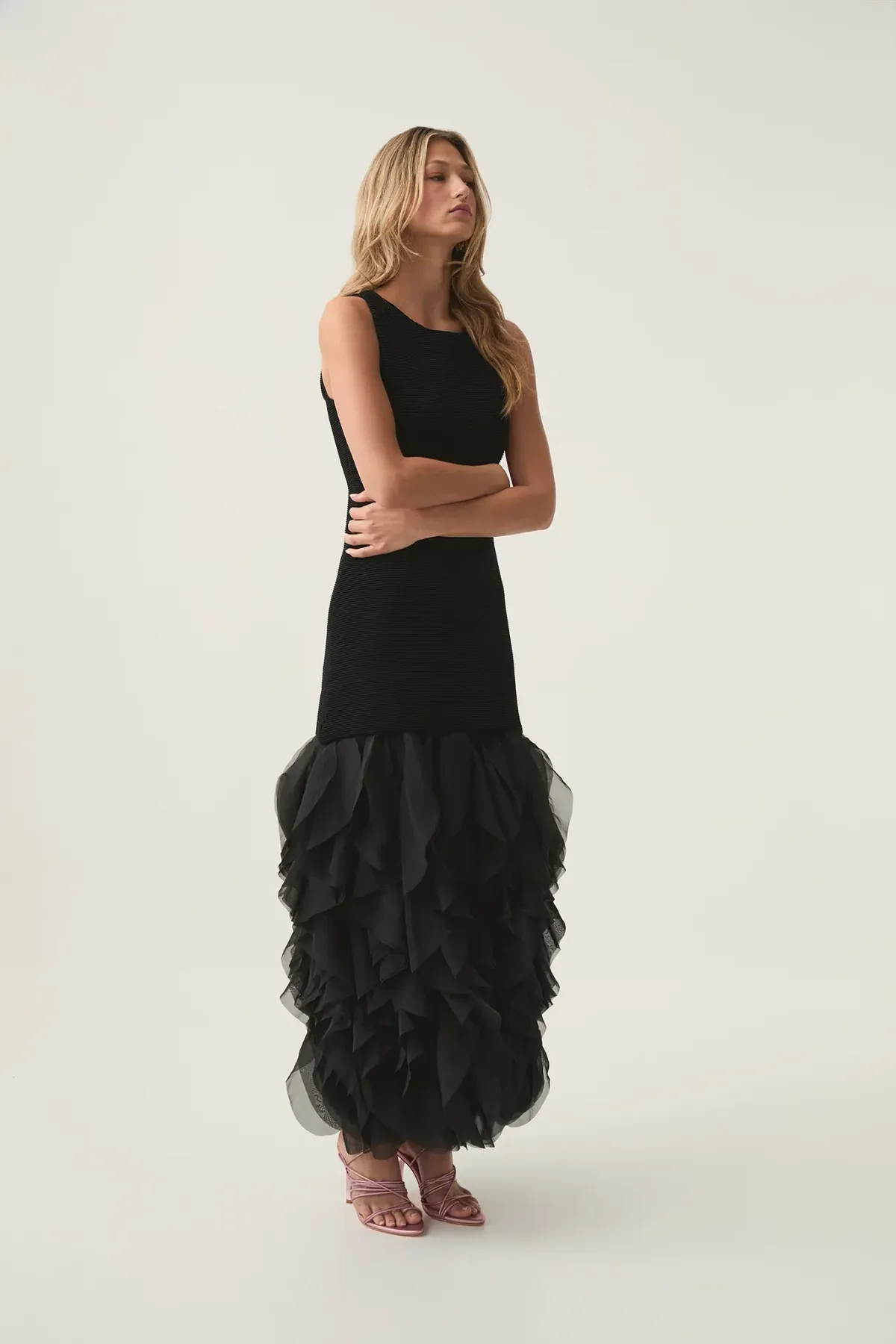 Aje Elations Knit Maxi Dress Black Size 10 - Image 2