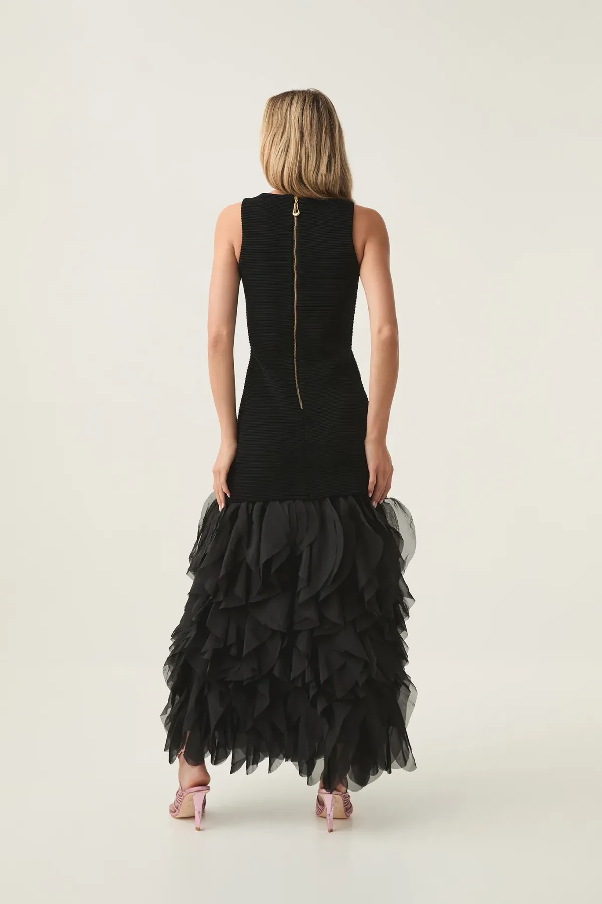 Aje Elations Knit Maxi Dress Black Size 10 - Image 3