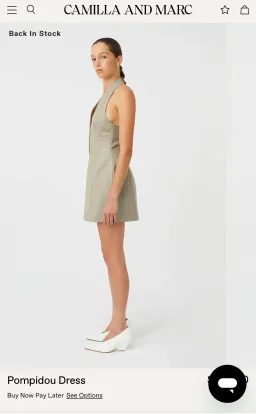 Pompidou Halter Neck Mini Dress in light brown  for rent on The Volte - image 3