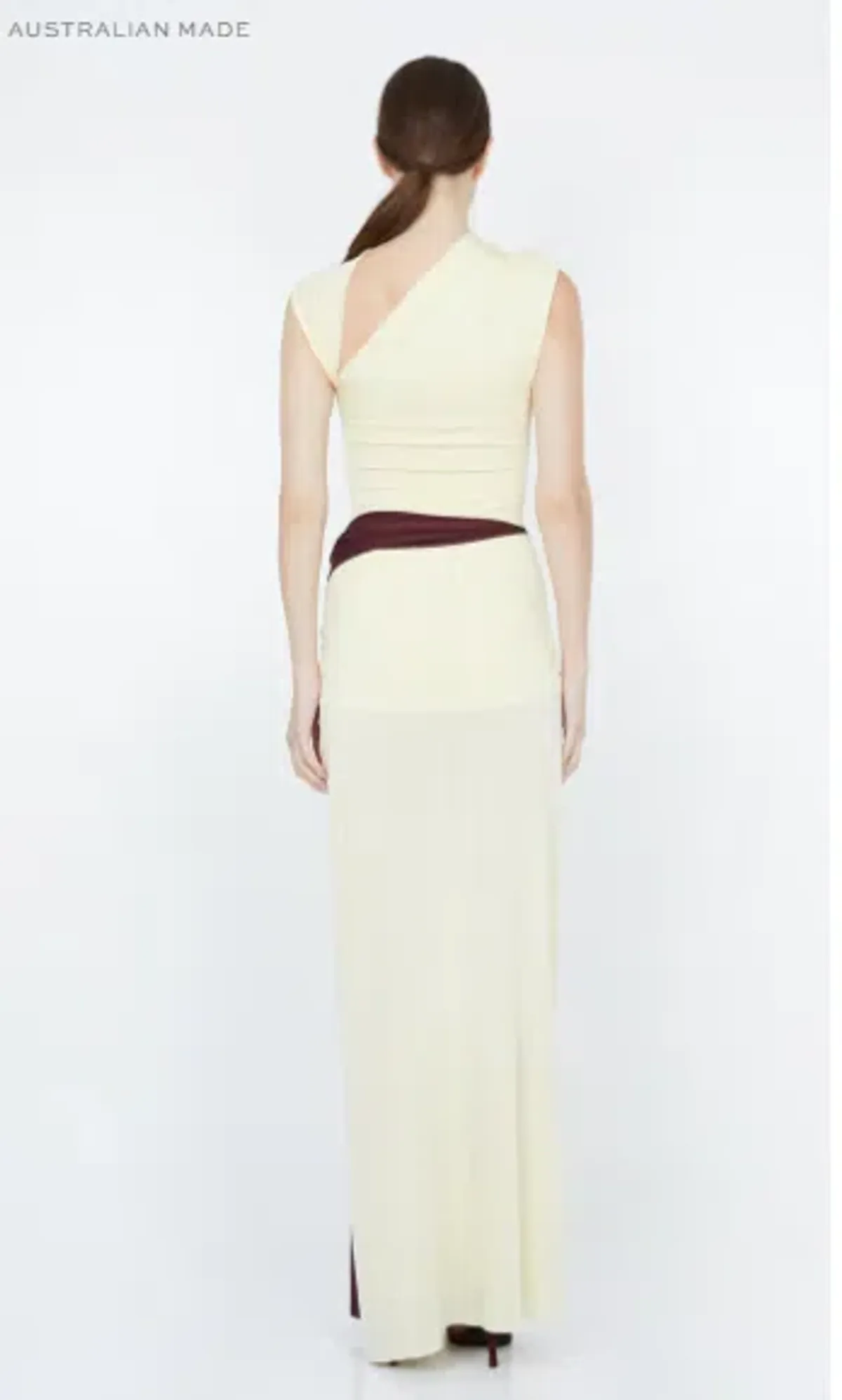 Bec and Bridge Greta Twist Maxi Dress in Butter AU 10 - Image 3