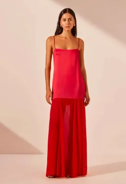 Shona Joy Moraya Maxi Dress Chilli Size AU 8 for rent on The Volte - image 1