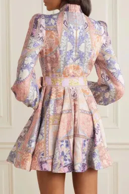 Zimmermann Kaleidoscope Buttoned Mini Dress Size 3 AU 14 for rent on The Volte - image 2