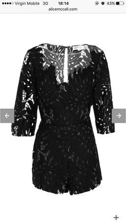 Alice McCall Rumours Black Playsuit for rent on The Volte - image 2