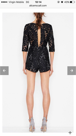 Alice McCall Rumours Black Playsuit for rent on The Volte - image 5