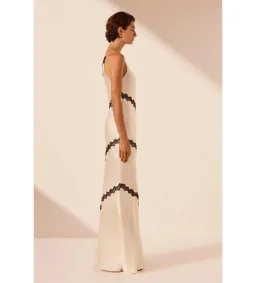 Shona Joy Camille Lace Asymmetrical Maxi Dress Size 8 for rent on The Volte - image 3