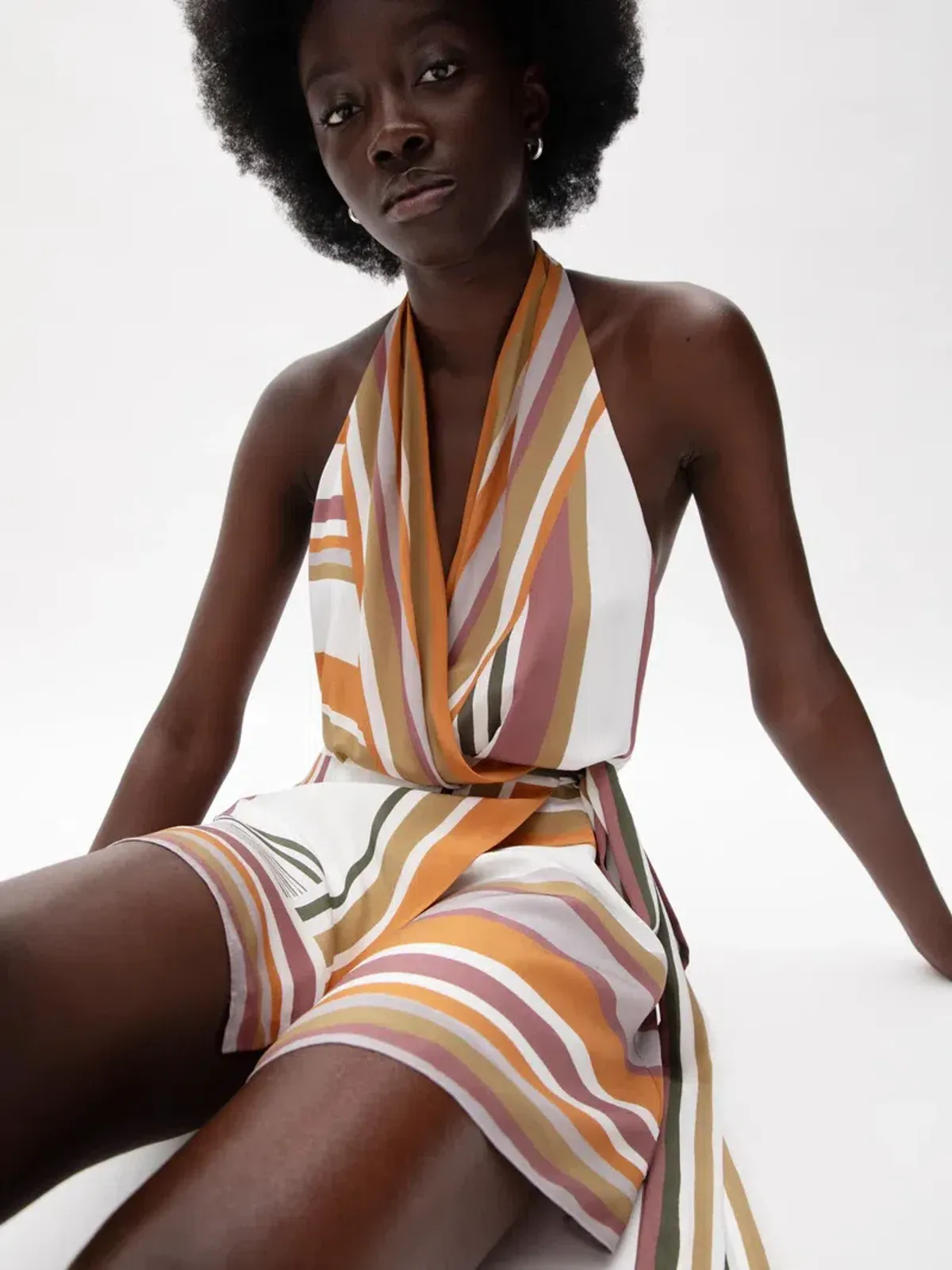 SIR The Label Caprera Wrap Halter Mini Dress Size 1 or AU 8 - Image 5