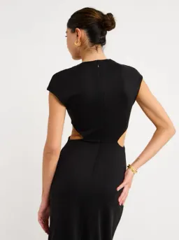 Acler Sturmer Midi Dress in Black Size 14 for rent on The Volte - image 2