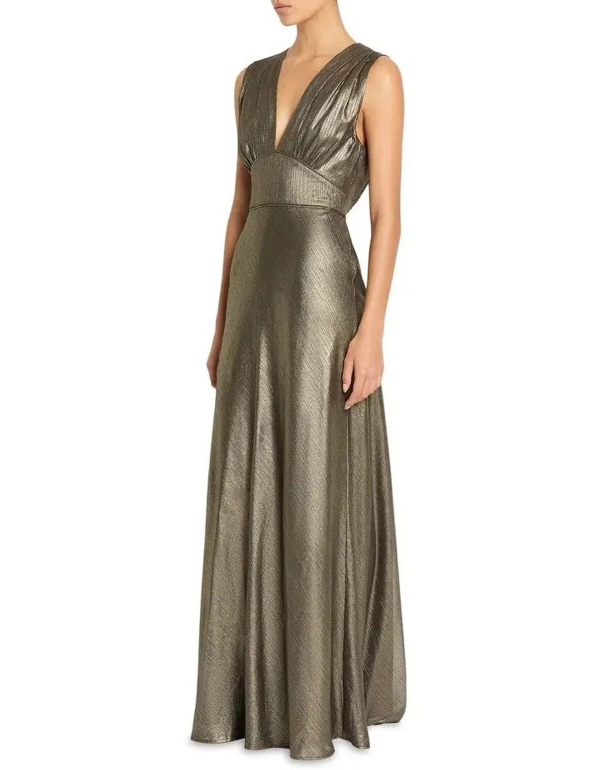 Sass & Bide Lost In Monaco Dress in Antique Gold Size 16 - Image 3