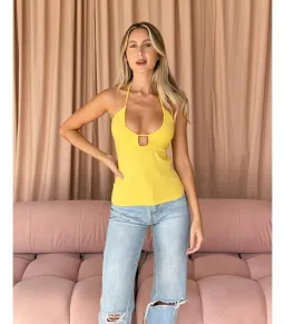 Mr Winston Bikini Top Lemon Size S / AU 8 for rent on The Volte - image 1