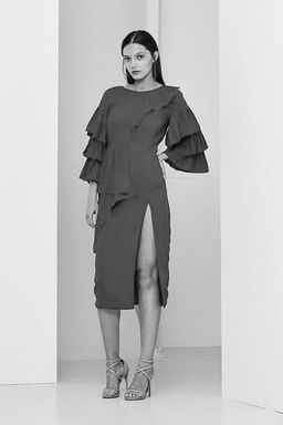Maurie & Eve Navy Blue Dress 12 for rent on The Volte - image 2