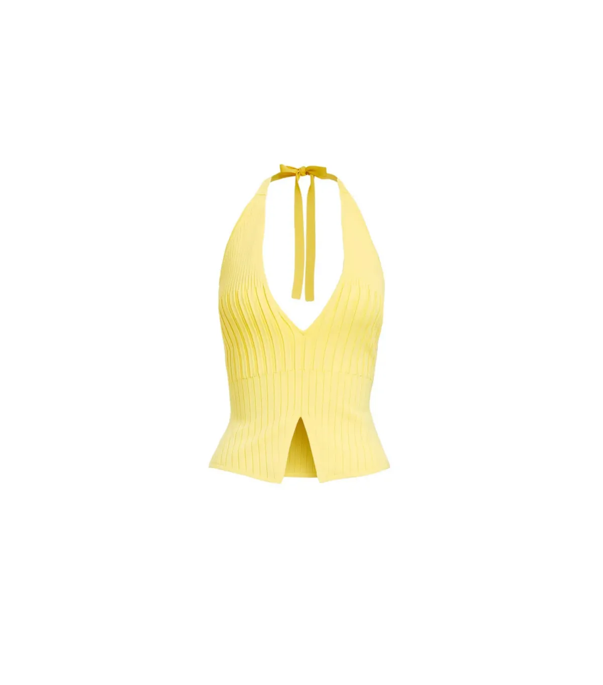 Kookai Serah Vee Top and Skirt Set in Lemon Size AU 10 - Image 4