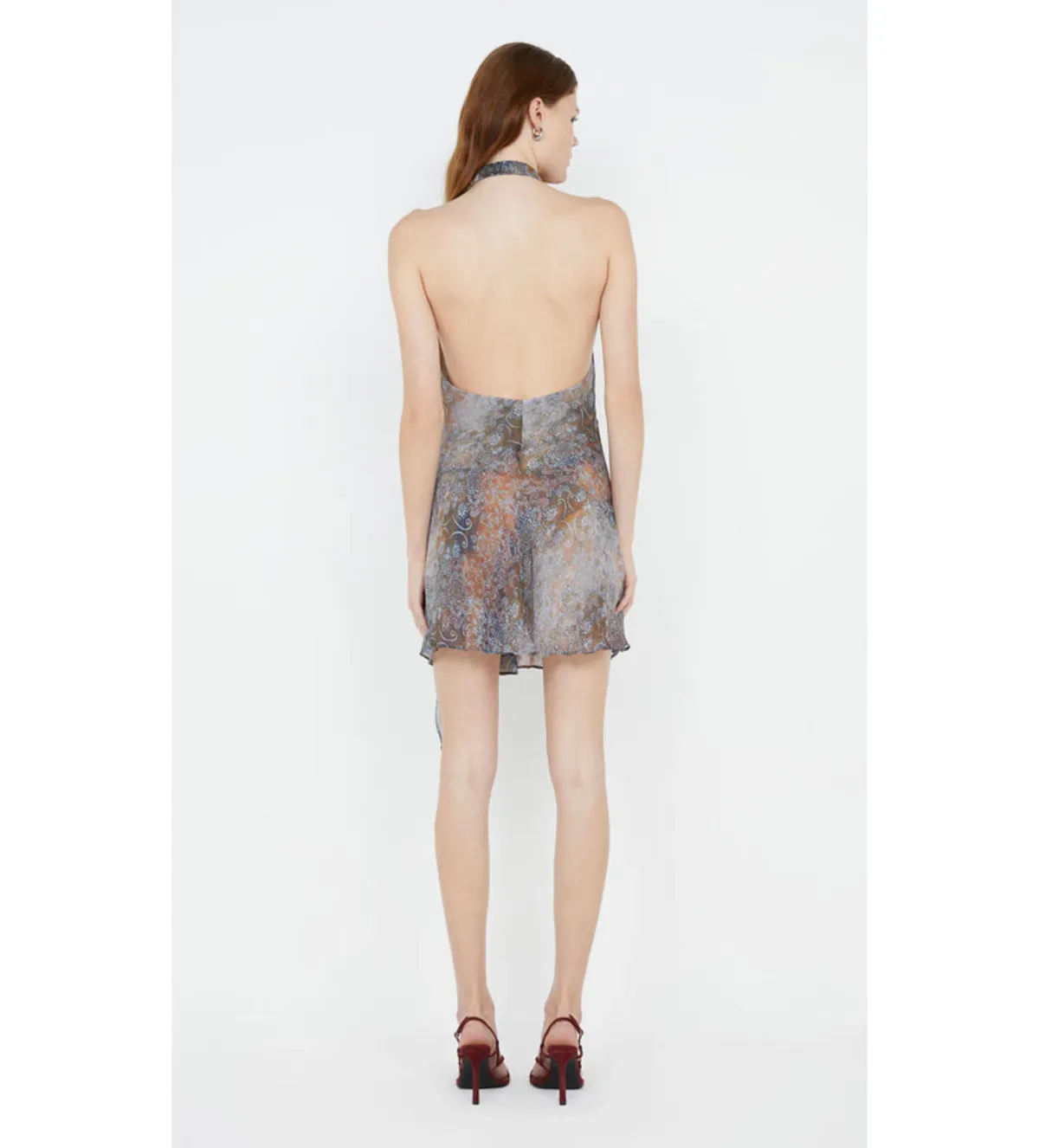 Bec & Bridge Malaya Mini Dress Skyfire Ombre Size AU 12 - Image 3