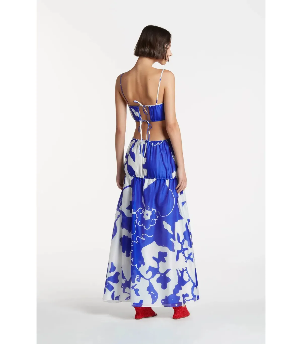 Sir The Label Vivi Top and Skirt Set Blue Print Size 1 / AU 8 - Image 2