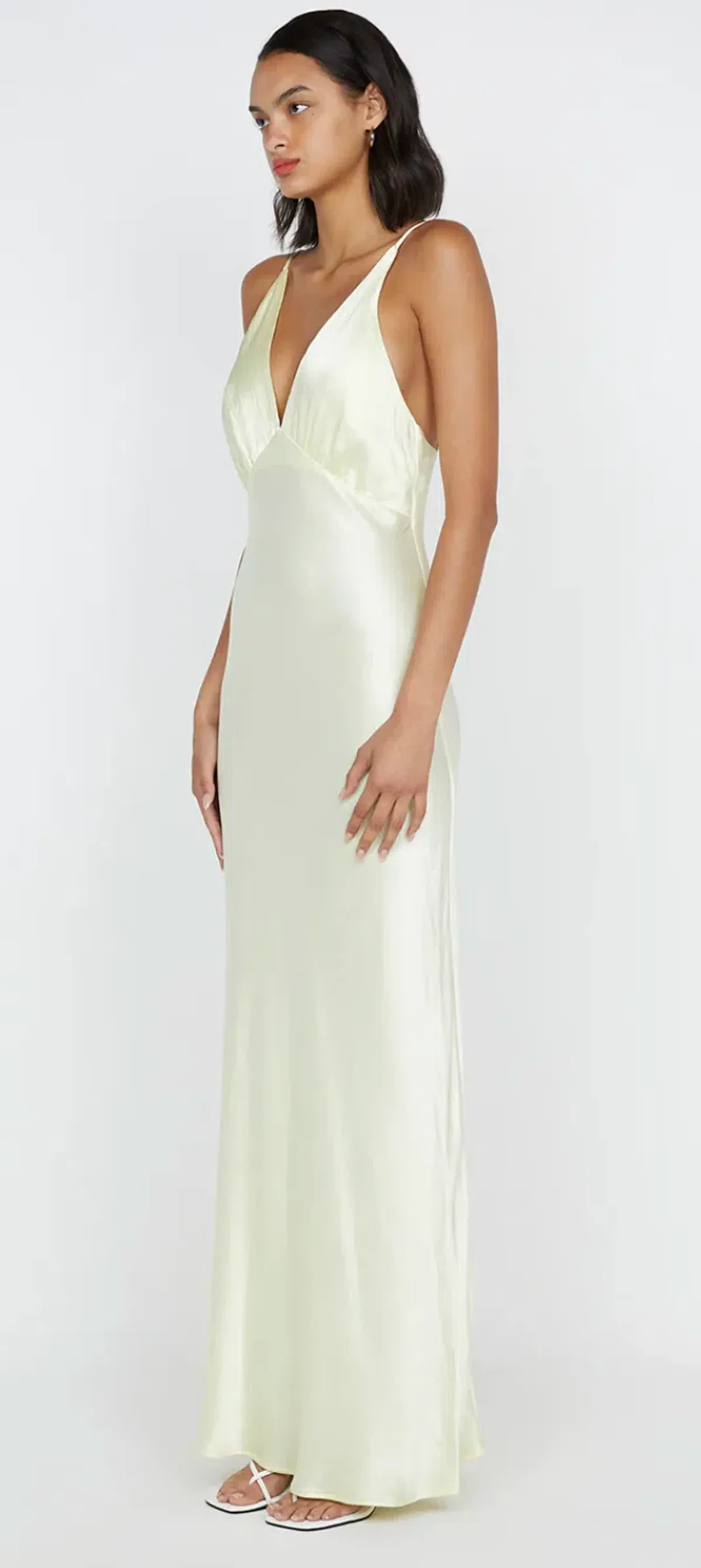 Bec and Bridge Moon Dance V Maxi Dress - Ice Yellow - Size 8 - Image 3