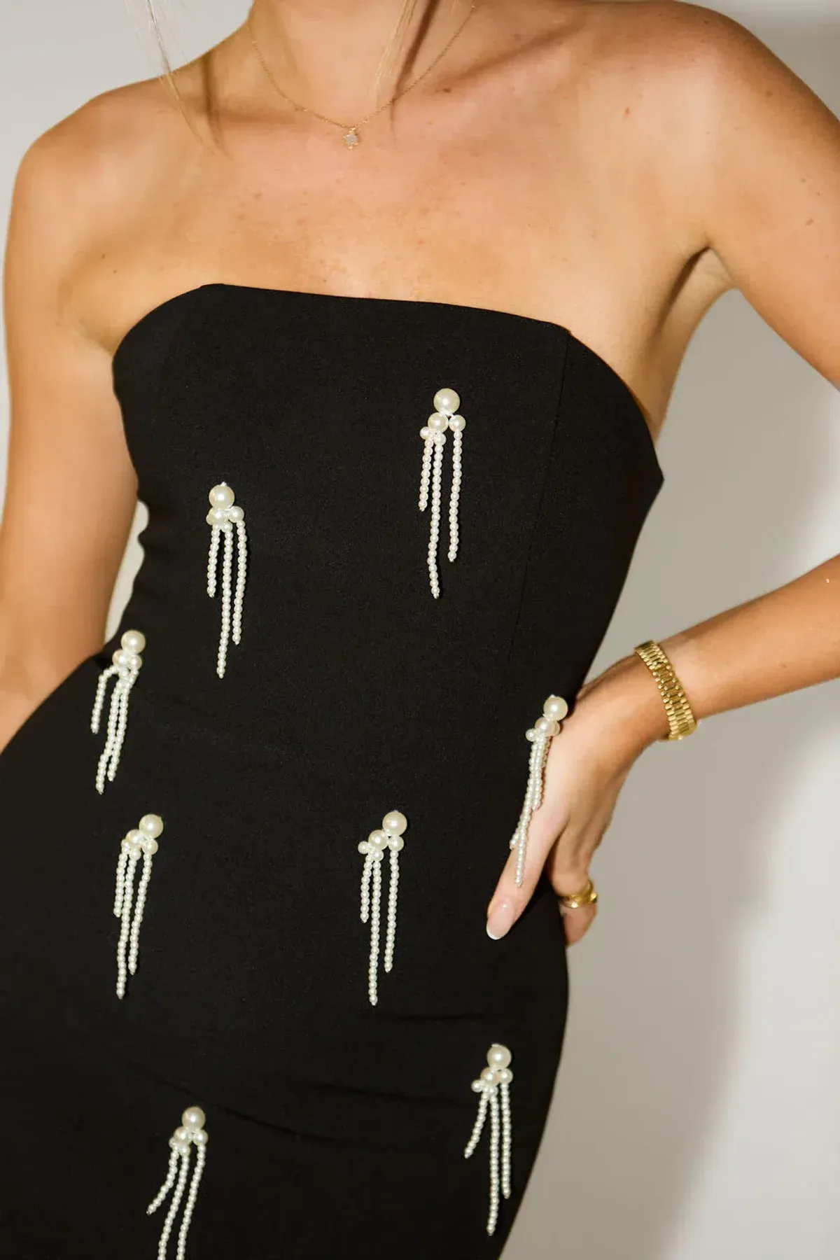 Odd Muse The Ultimate Muse Embellished Midi Dress Black Size S / AU 8 - Image 5