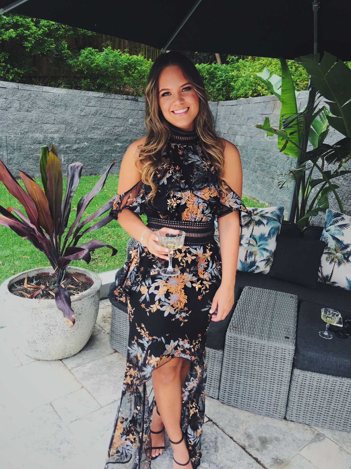 Lea Da Gloria Morgan Black Lace Dress - Image 2