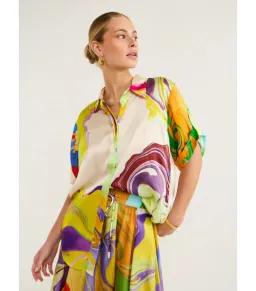 Alemais Luca Silk Top Size 12 and Skirt Size 10 Set Multi  for rent on The Volte - image 4
