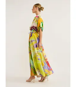 Alemais Luca Silk Top Size 12 and Skirt Size 10 Set Multi  for rent on The Volte - image 5