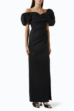 Rachel Gilbert Gia Gown in Black Size 2 / AU 10  for rent on The Volte - image 2