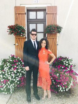 Thurley Red Midi Lace Dress 6 for rent on The Volte - image 3
