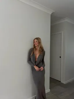 Arcina Ori Jen Maxi Dress Metallic Grey S / AU 8 for rent on The Volte - image 5