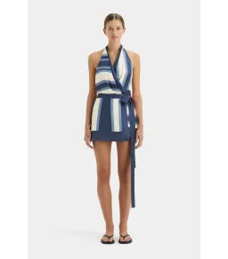 Sir The Label Dazed Halter Wrap Dress Studio Print Size 1 / AU 8 for rent on The Volte - image 1