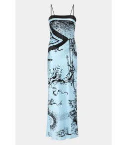 Sir the Label Dreamwood Scarf Midi Dress Brise Soleil Size 1 / AU 8 for rent on The Volte - image 5