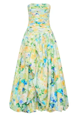 Aje Violette Bubble hem Maxi Dress Floral Haze Size 10 for rent on The Volte - image 6