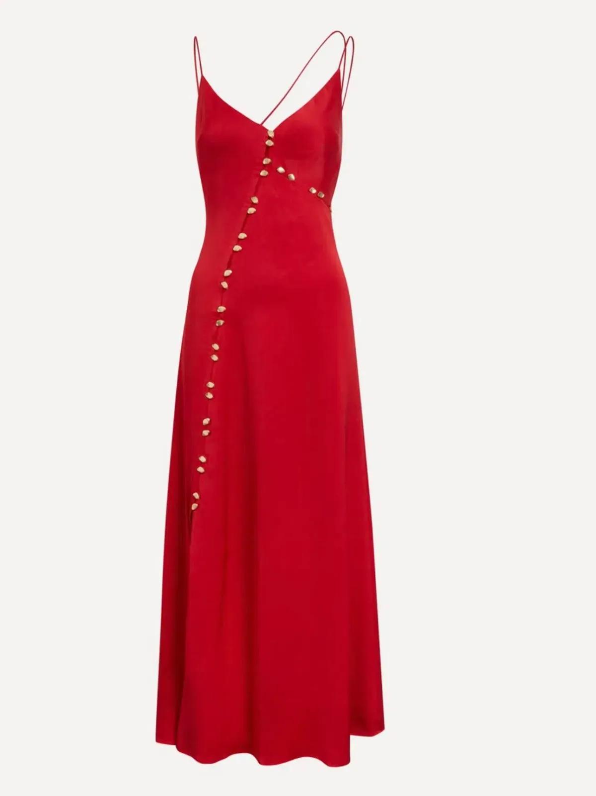 Aje Riddle Button Down Maxi Dress Red Size S / AU 8 - Image 5