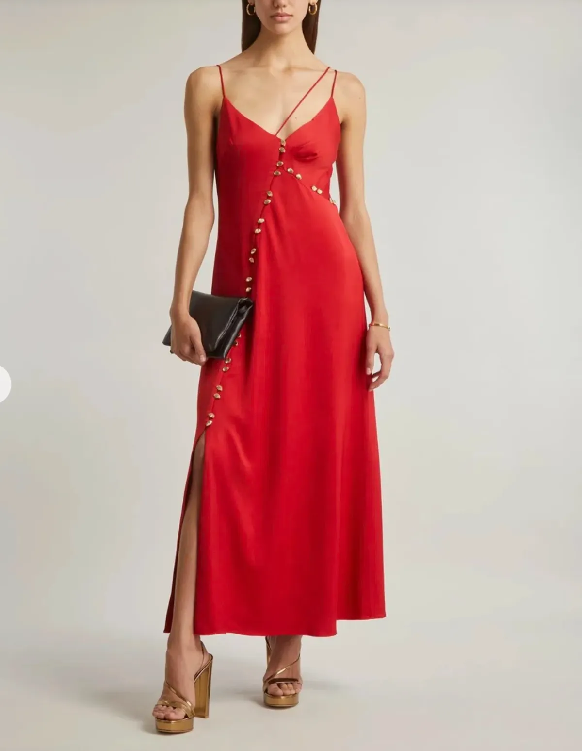 Aje Riddle Button Down Maxi Dress Red Size S / AU 8 - Image 1