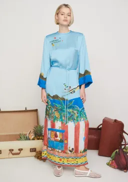 Alemais All Aboard Midi Dress Multi Size 8 for rent on The Volte - image 1
