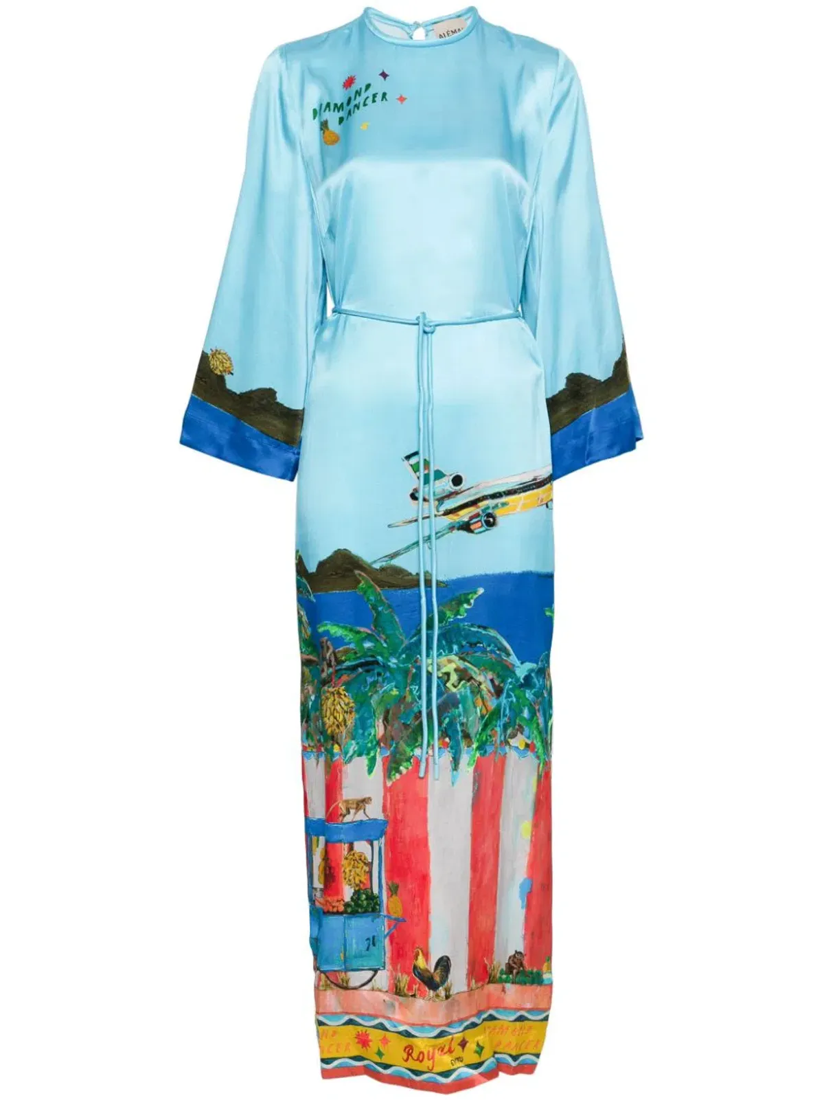 Alemais All Aboard Midi Dress Multi Size 8 - Image 4