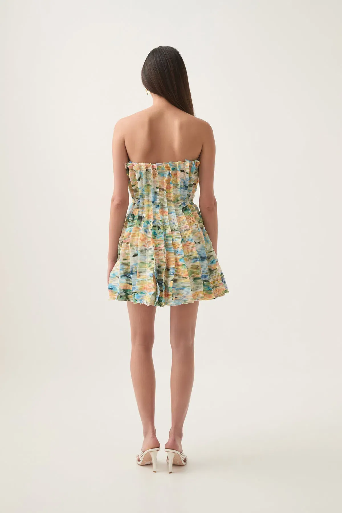 Aje Hybrid Sleeveless Mini Dress Floral Haze Size 16 - Image 3