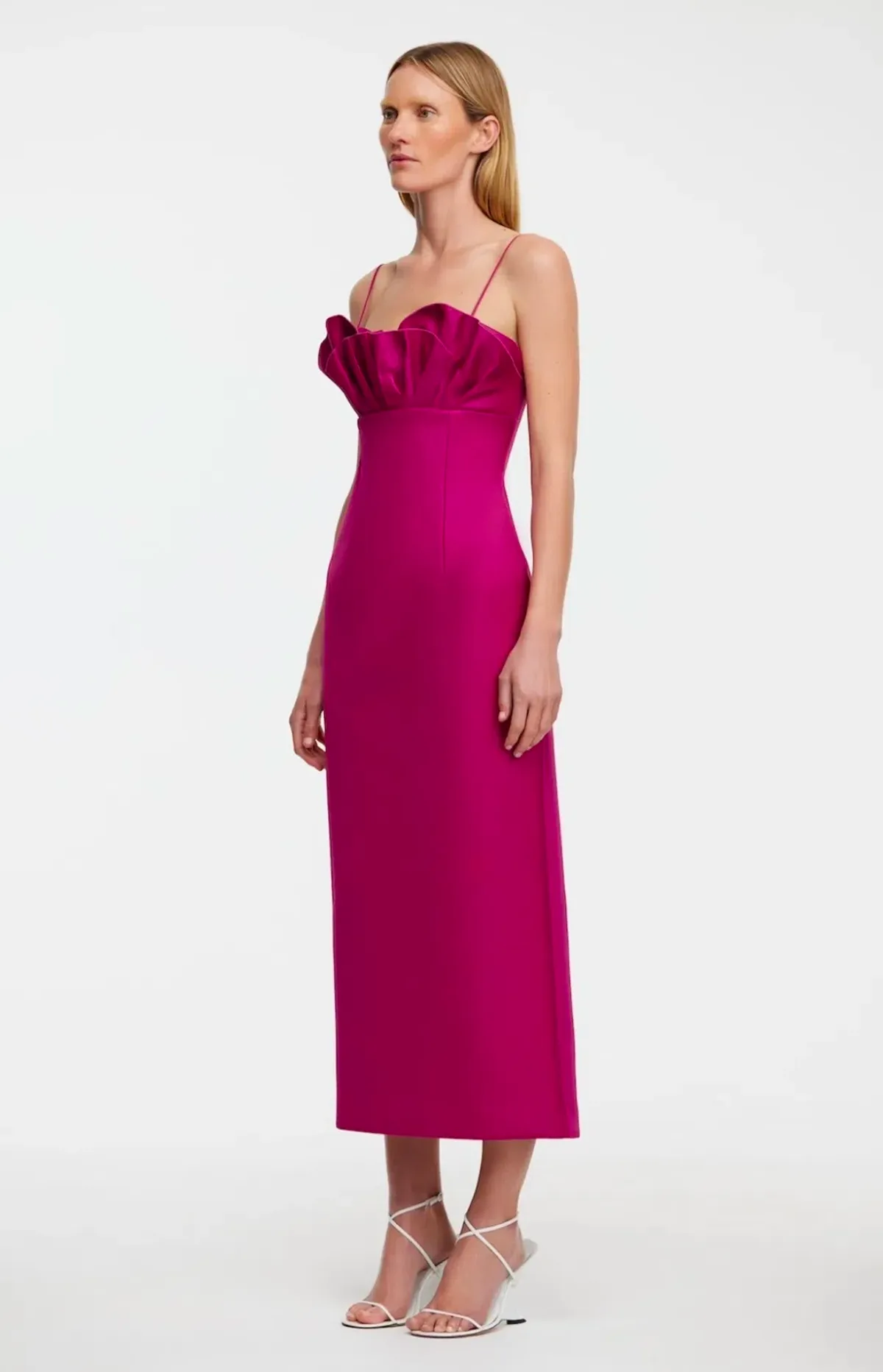 Acler Mahina Midi Dress Plum Size 8 - Image 2