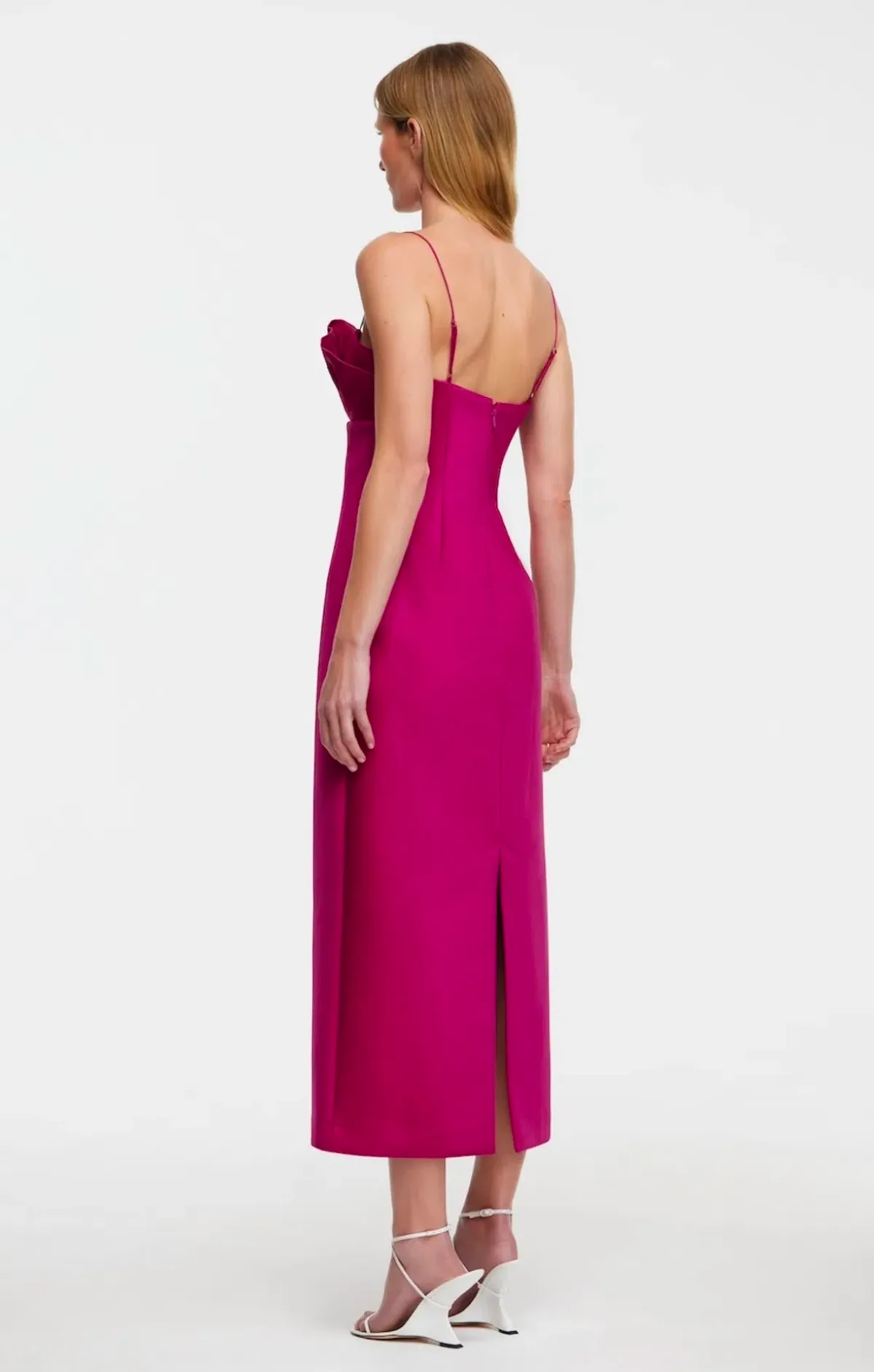 Acler Mahina Midi Dress Plum Size 8 - Image 3