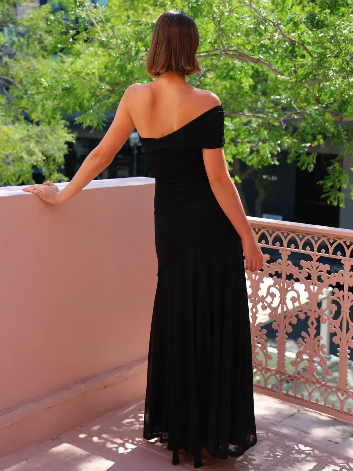 By Nicola Fiesta Off Shoulder Maxi Dress In Black Size 10 - Image 2