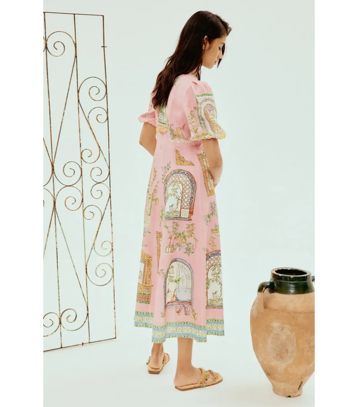 Alemais Monte Midi Dress Print Size AU 16 - Image 3